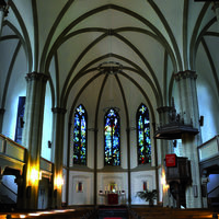Bild vergrern: Das Bild zeigt das Kirchenschiff in der Pauluskirche.